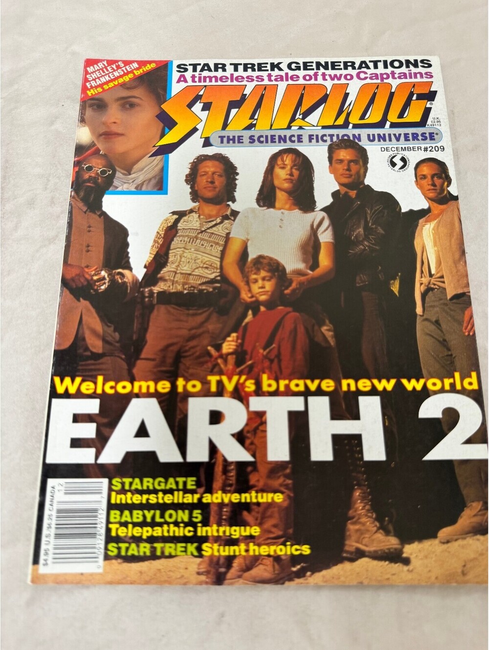 Starlog Science Fiction Magazine #209 December 1994 Earth 2 Cover